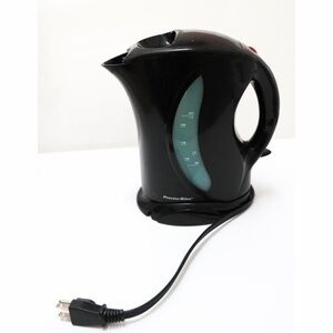 Proctor Silex black electric kettle tea pot water heater kitchen dining